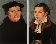 CRANACH, Lucas the Elder Portraits of Martin Luther and Catherine Bore dfg USA oil painting artist